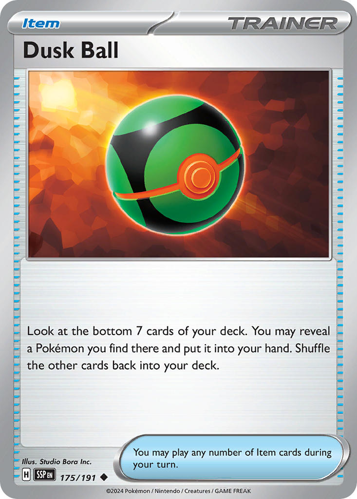 Dusk Ball⁣ - Surging Sparks⁣ (Uncommon)⁣ [175] English / Near Mint / Reverse-Holo Normal