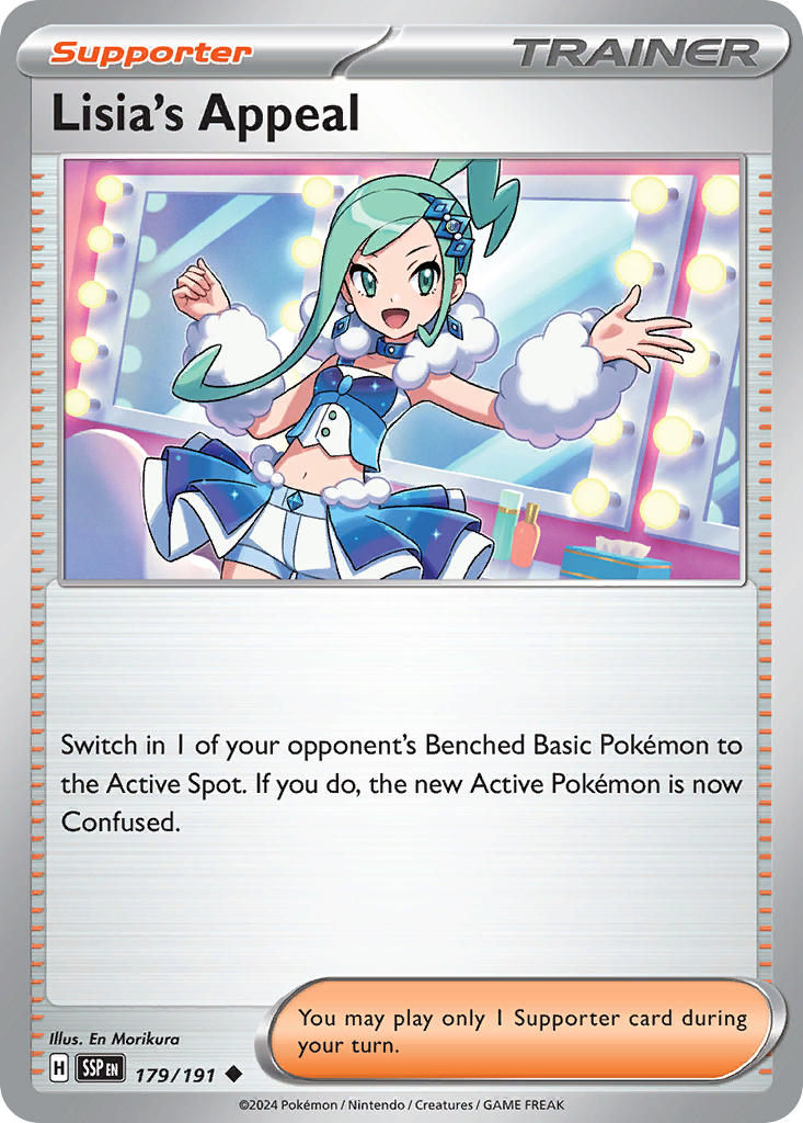 Lisia's Appeal⁣ - Surging Sparks⁣ (Uncommon)⁣ [179] English / Near Mint / Normal