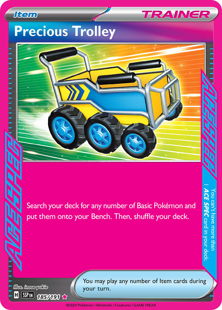 Precious Trolley⁣ - Surging Sparks⁣ (ACE Rare)⁣ [185] English / Near Mint / Normal