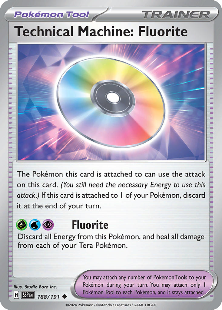 Technical Machine: Fluorite⁣ - Surging Sparks⁣ (Uncommon)⁣ [188] English / Near Mint / Normal