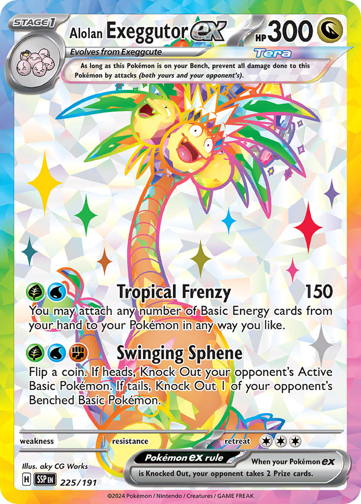 Alolan Exeggutor ex⁣ - Surging Sparks⁣ (Ultra Rare)⁣ [225] English / Near Mint / Normal
