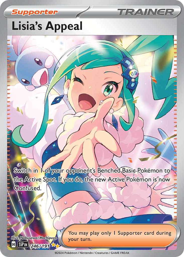 Lisia's Appeal⁣ - Surging Sparks⁣ (Special Illustration Rare)⁣ [246] English / Near Mint / Normal