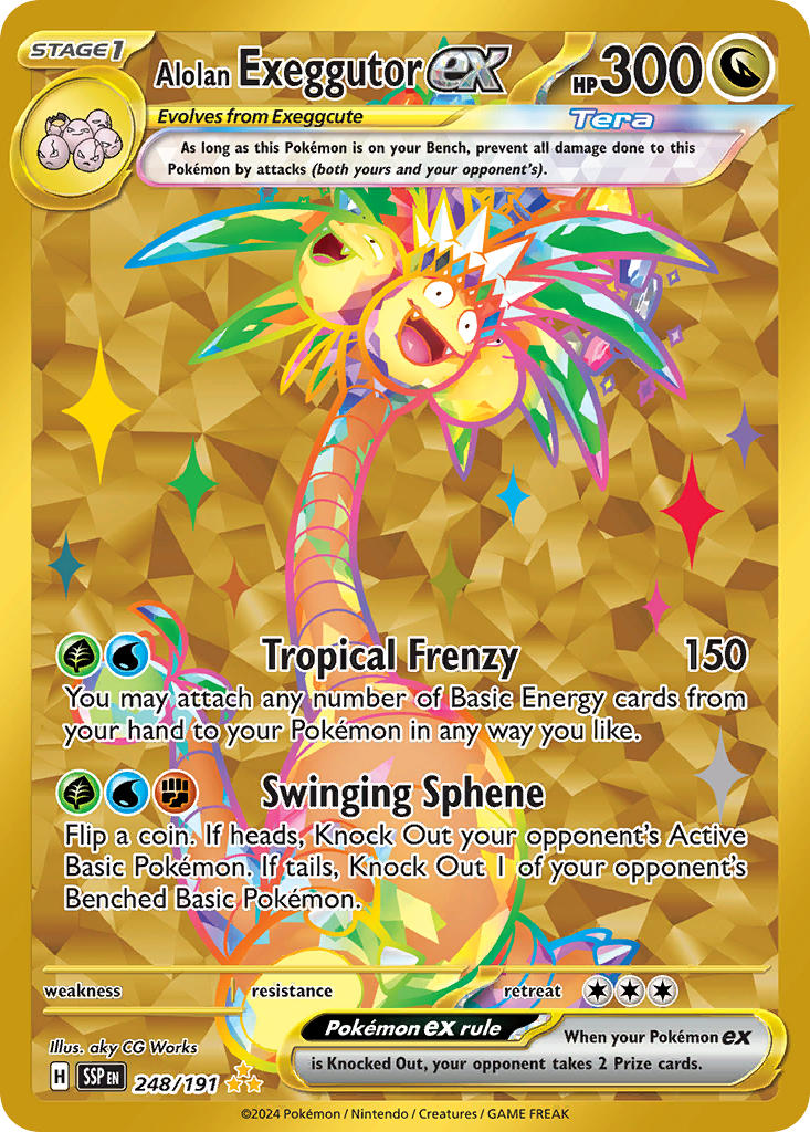 Alolan Exeggutor ex⁣ - Surging Sparks⁣ (Secret Rare)⁣ [248] English / Near Mint / Normal