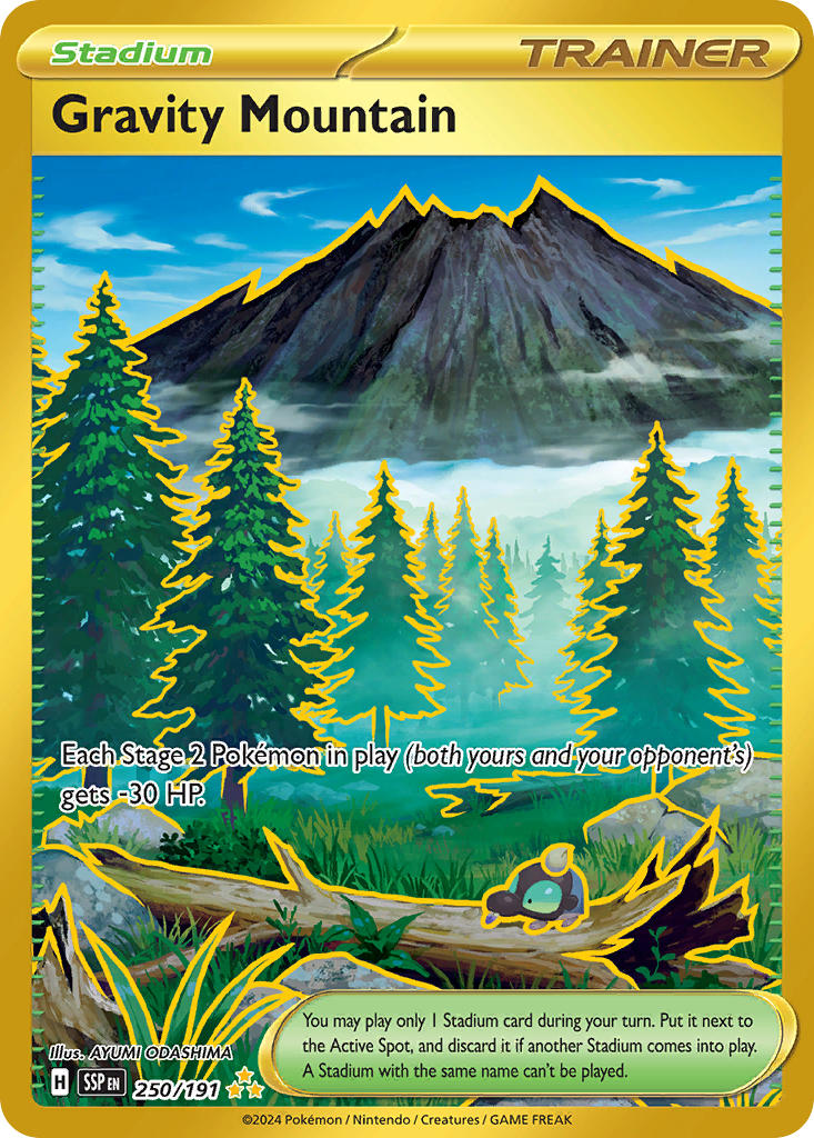 Gravity Mountain⁣ - Surging Sparks⁣ (Secret Rare)⁣ [250] English / Near Mint / Normal