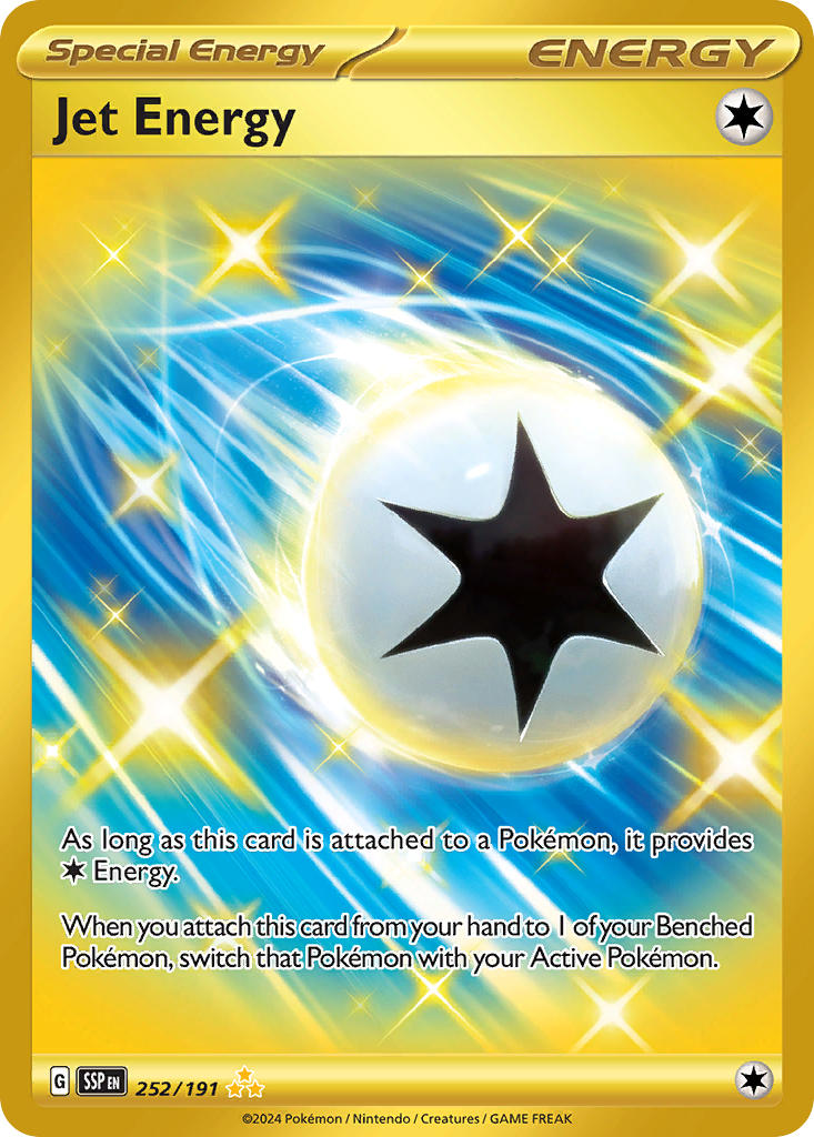Jet Energy⁣ - Surging Sparks⁣ (Secret Rare)⁣ [252] English / Near Mint / Normal