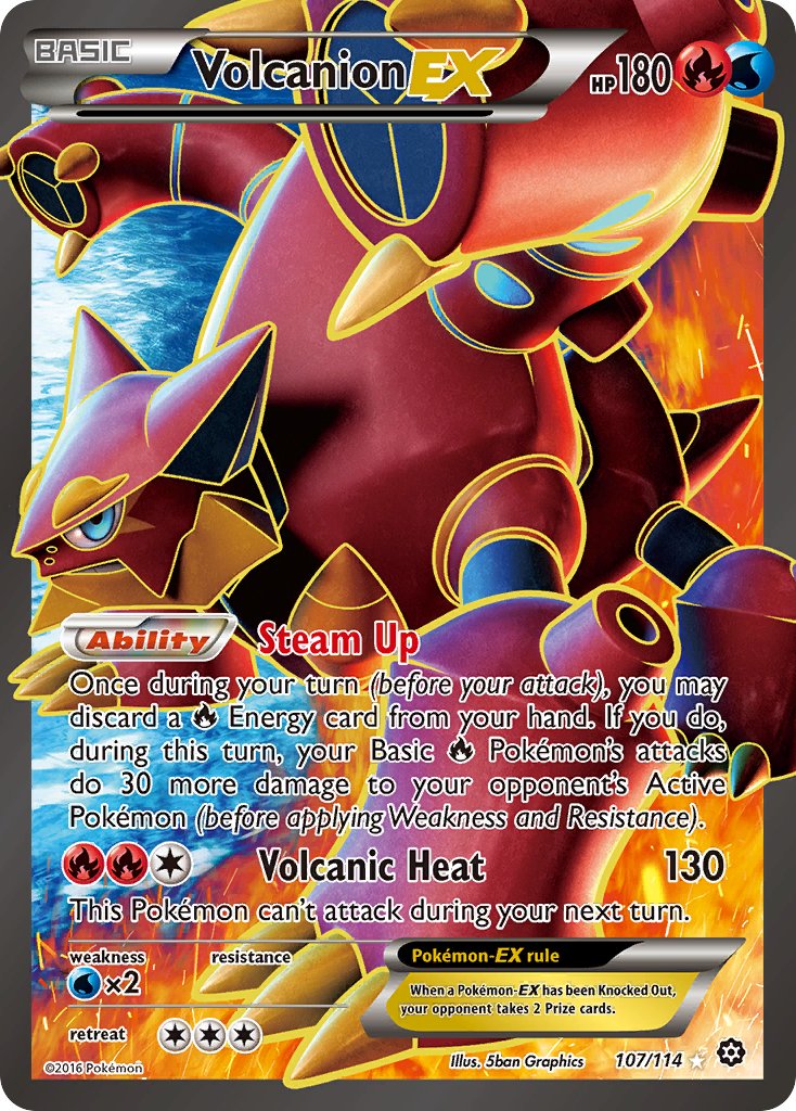 Volcanion EX - Steam Siege (Ultra Rare) [STS-107] English / Played / Normal