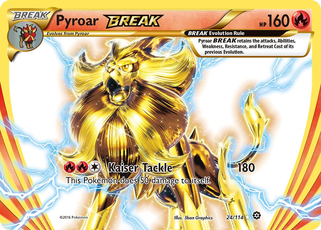 Pyroar BREAK - Steam Siege (Holo Rare) [STS-24] English / Near Mint / Normal