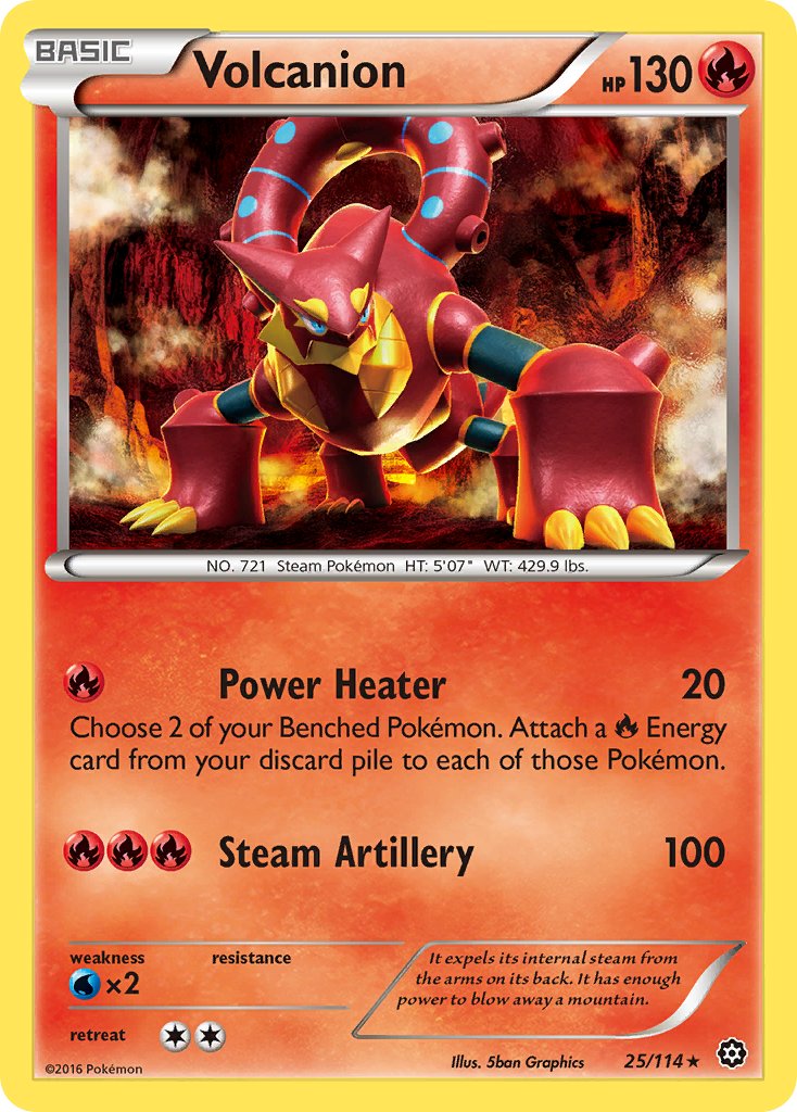 Volcanion - Steam Siege (Rare) [STS-25] English / Near Mint / Normal