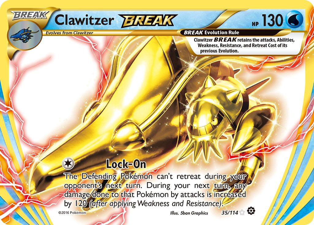 Clawitzer BREAK - Steam Siege (Holo Rare) [STS-35] English / Good / Normal