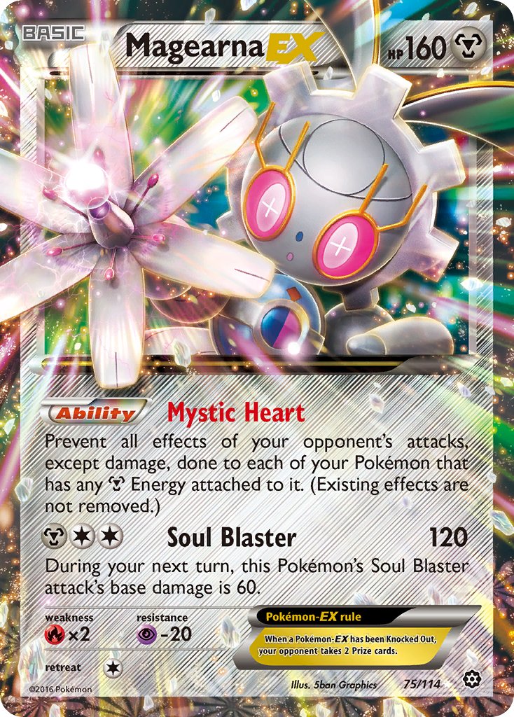 Magearna EX - Steam Siege (Ultra Rare) [STS-75] English / Light Played / Normal