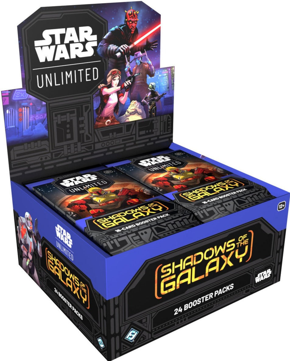 Star Wars Unlimited TCG Shadows of the Galaxy Booster Display Box 24 Pakker Kortspil