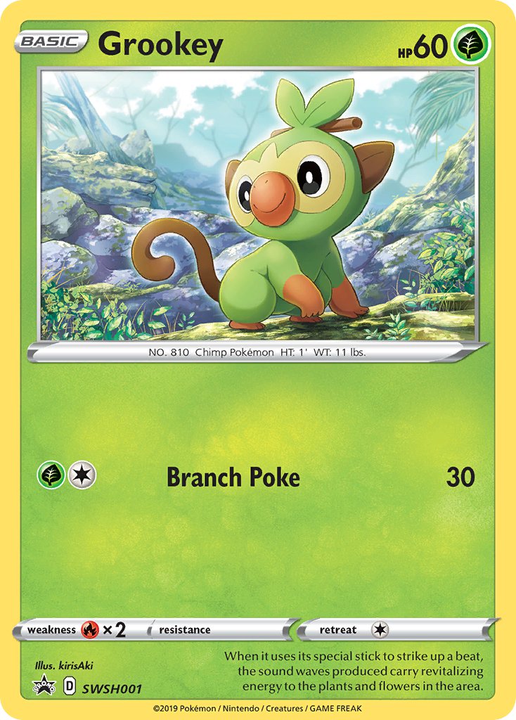 Grookey - SWSH Black Star Promos (Promo) [SWSH-001] English / Near Mint / Normal