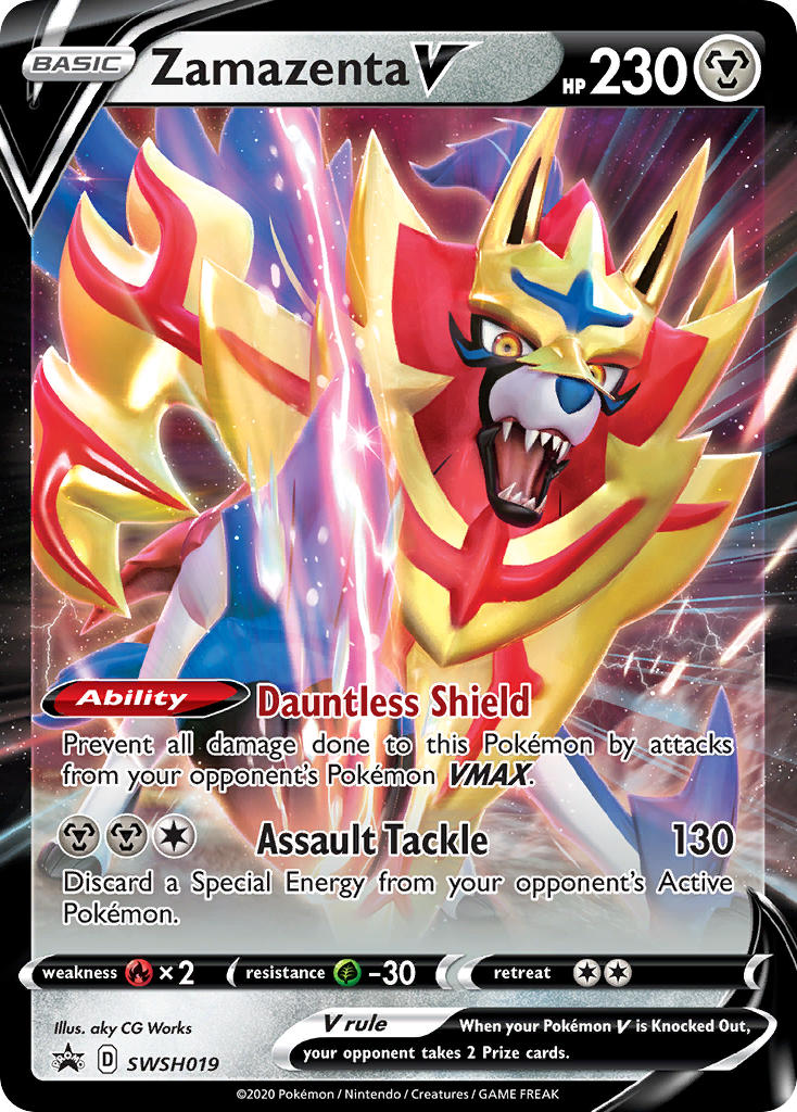 Zamazenta V⁣ - SWSH Black Star Promos⁣ (Promo)⁣ [019] English / Near Mint / Normal