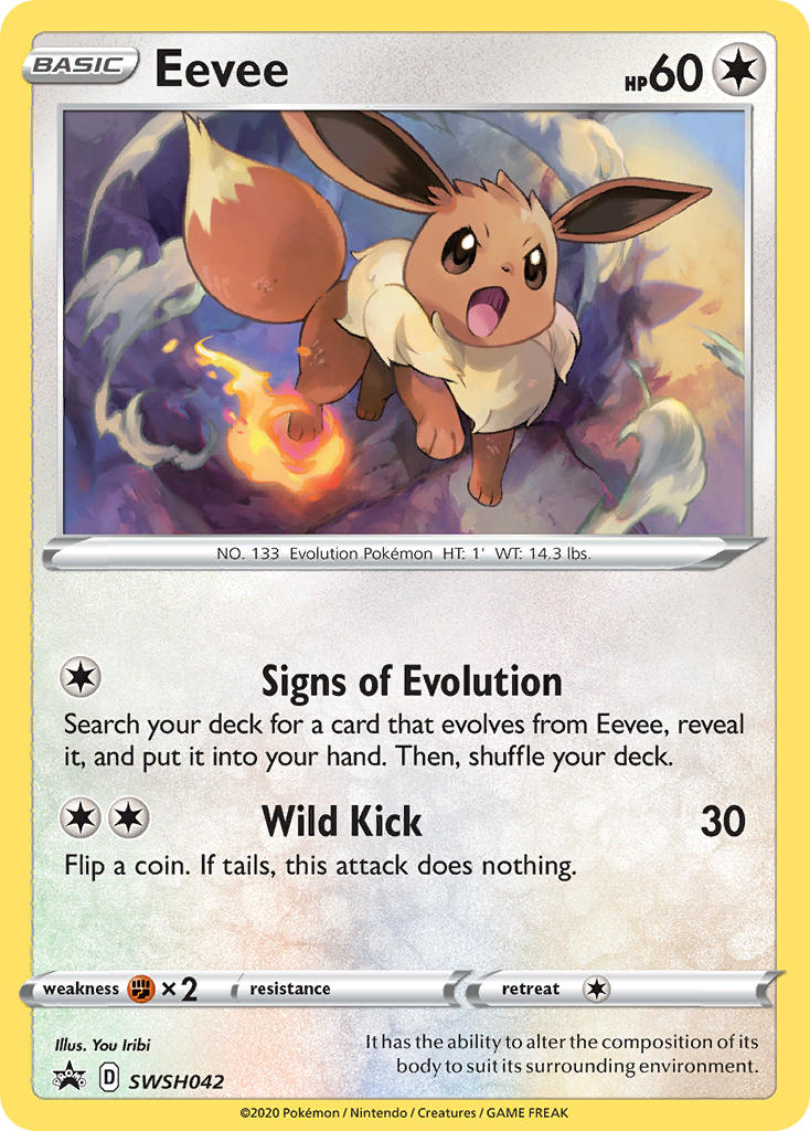 Eevee - SWSH Black Star Promos (Promo) [SWSH-042] English / Near Mint / Normal