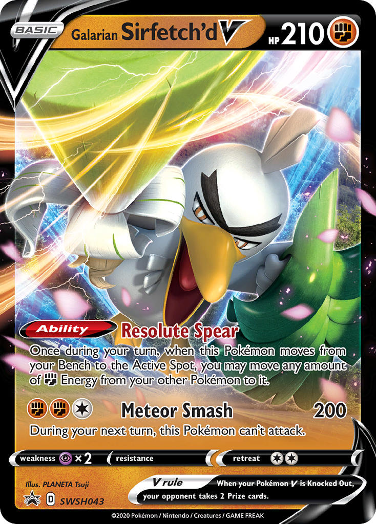 Galarian Sirfetch'd V⁣ - SWSH Black Star Promos⁣ (Promo)⁣ [043] English / Near Mint / Normal