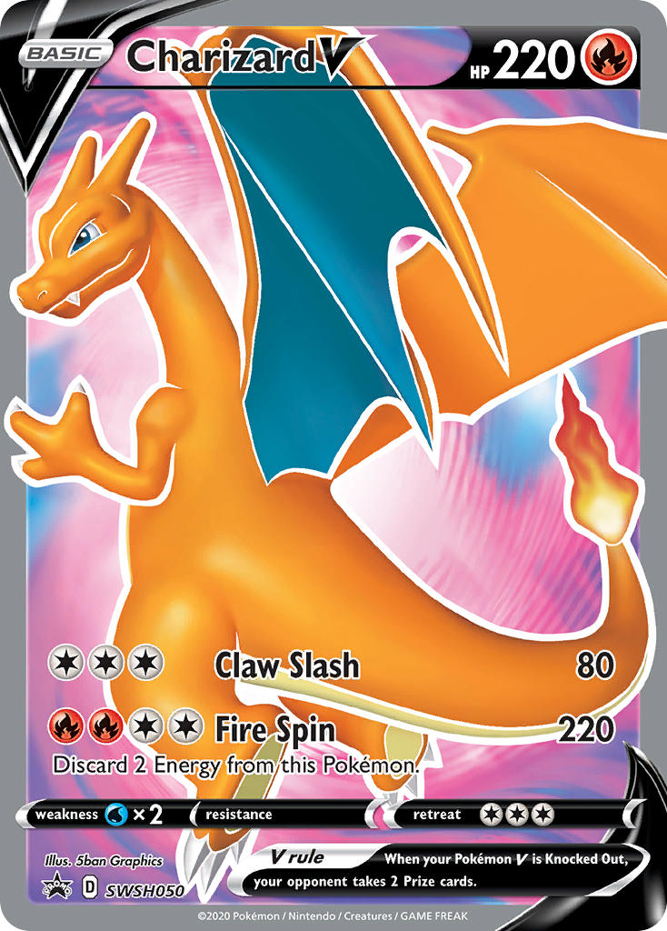 Charizard V⁣ - SWSH Black Star Promos⁣ (Promo)⁣ [050] English / Near Mint / Normal