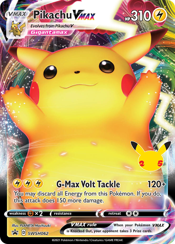 Pikachu VMAX - SWSH Black Star Promos (Promo) [SWSH-062] English / Near Mint / Normal