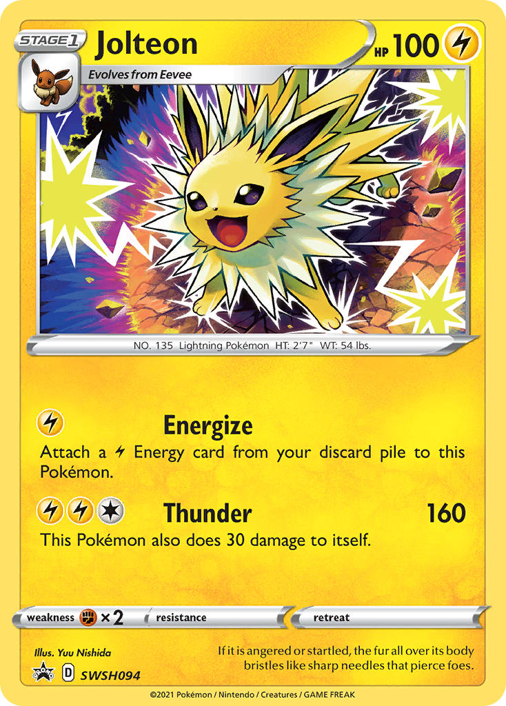 Jolteon⁣ - SWSH Black Star Promos⁣ (Promo)⁣ [094] English / Near Mint / Normal