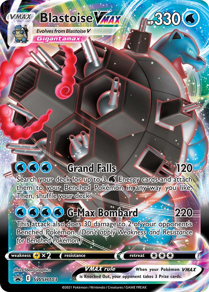 Blastoise VMAX⁣ - SWSH Black Star Promos⁣ (Promo)⁣ [103] English / Light Played / Normal