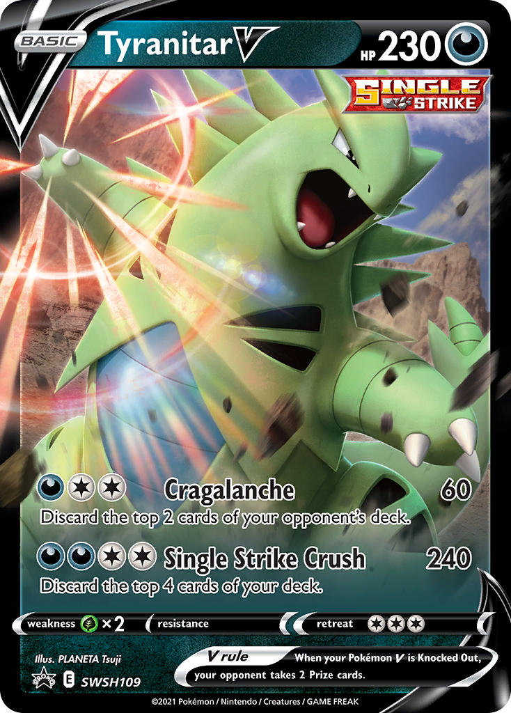 Tyranitar V⁣ - SWSH Black Star Promos⁣ (Promo)⁣ [109] English / Near Mint / Normal