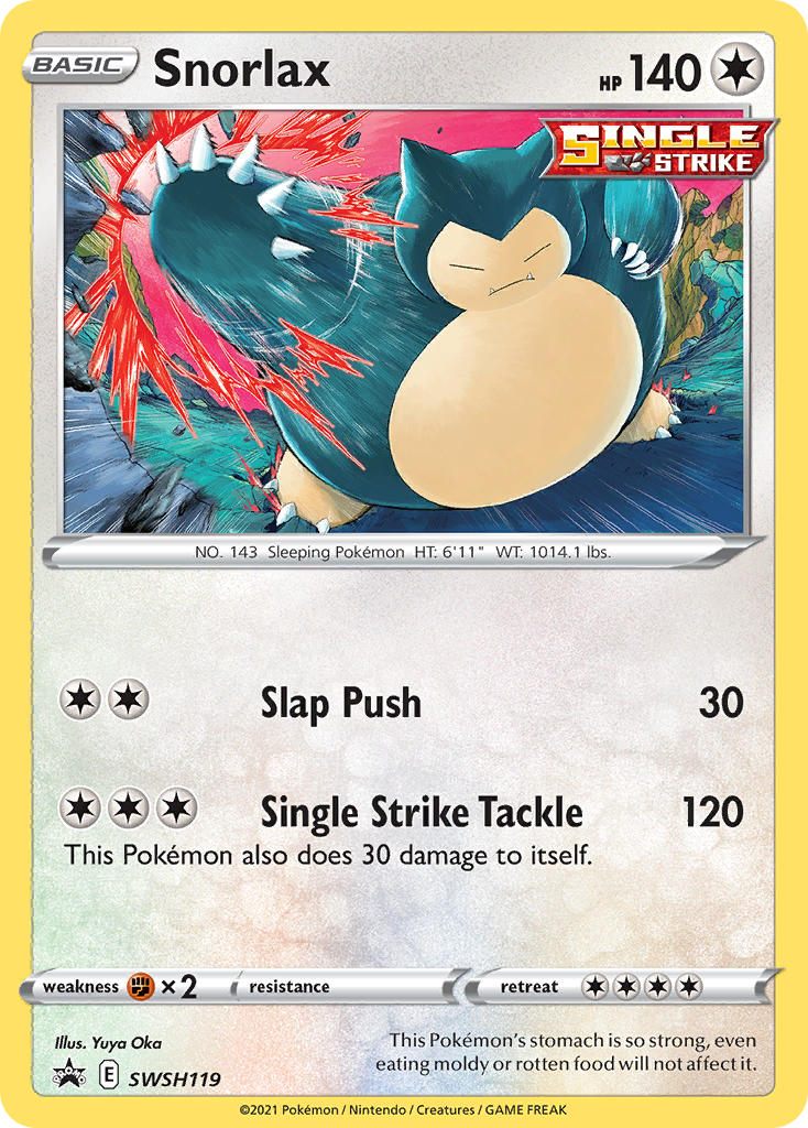 Snorlax⁣ - SWSH Black Star Promos⁣ (Promo)⁣ [119] English / Excellent / Normal