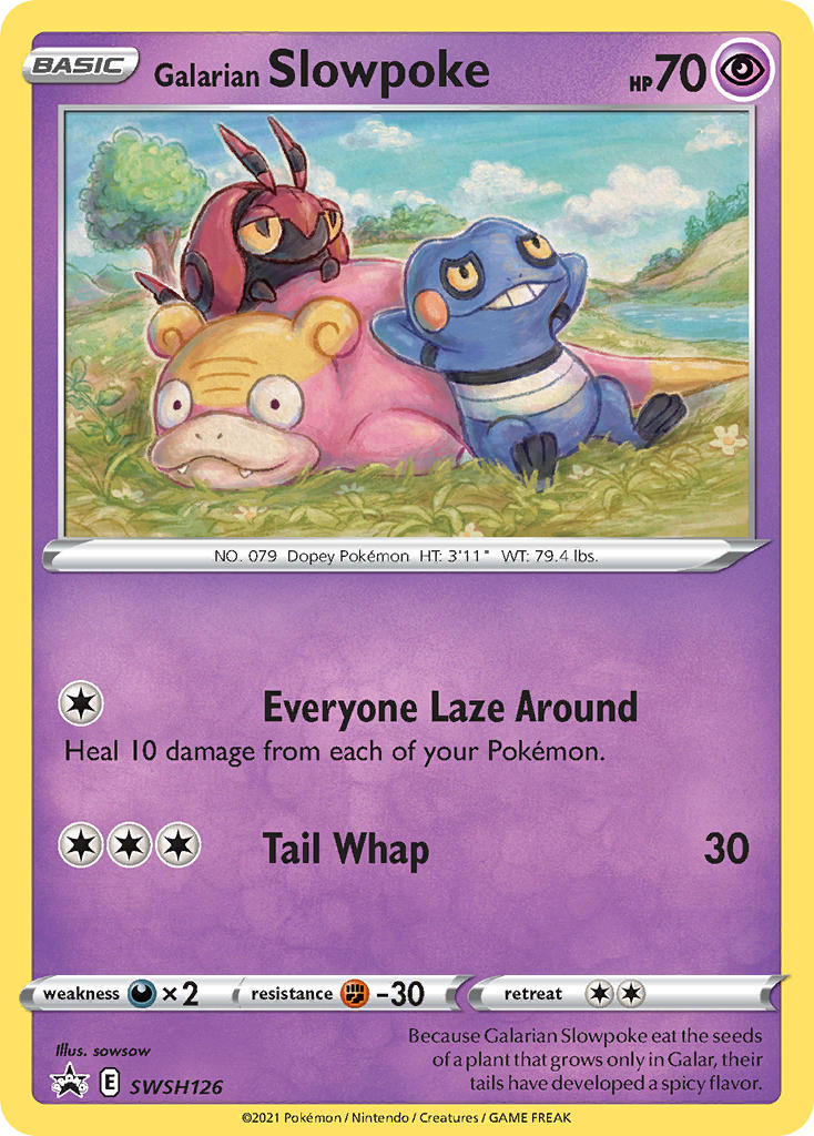 Galarian Slowpoke⁣ - SWSH Black Star Promos⁣ (Promo)⁣ [126] English / Near Mint / Normal