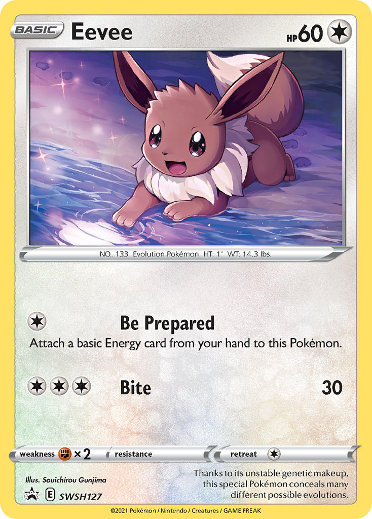 Eevee⁣ - SWSH Black Star Promos⁣ (Promo)⁣ [127] English / Near Mint / Normal