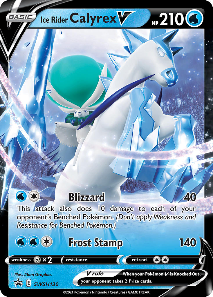 Ice Rider Calyrex V⁣ - SWSH Black Star Promos⁣ (Promo)⁣ [130] English / Near Mint / Normal