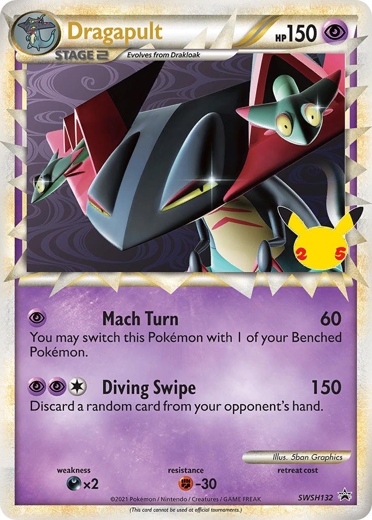 Dragapult⁣ - SWSH Black Star Promos⁣ (Promo)⁣ [132] English / Good / Normal