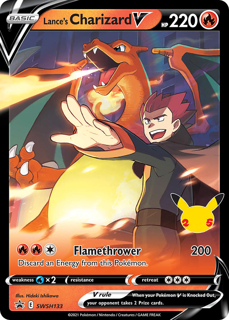 Lance's Charizard V⁣ - SWSH Black Star Promos⁣ (Promo)⁣ [133] English / Good / Normal