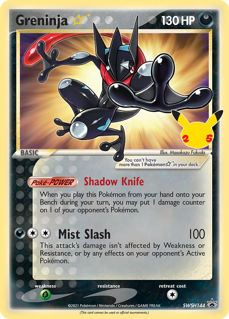 Greninja Star⁣ - SWSH Black Star Promos⁣ (Promo)⁣ [144] English / Light Played / Normal