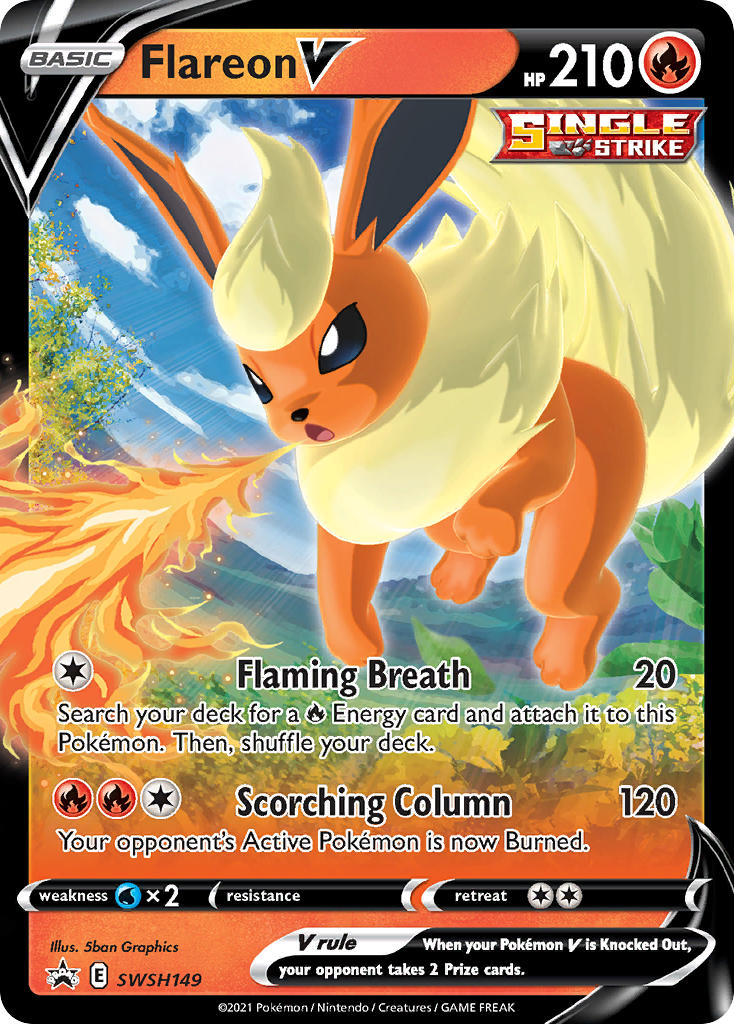 Flareon V - SWSH Black Star Promos (Promo) [SWSH-149] English / Near Mint / Normal