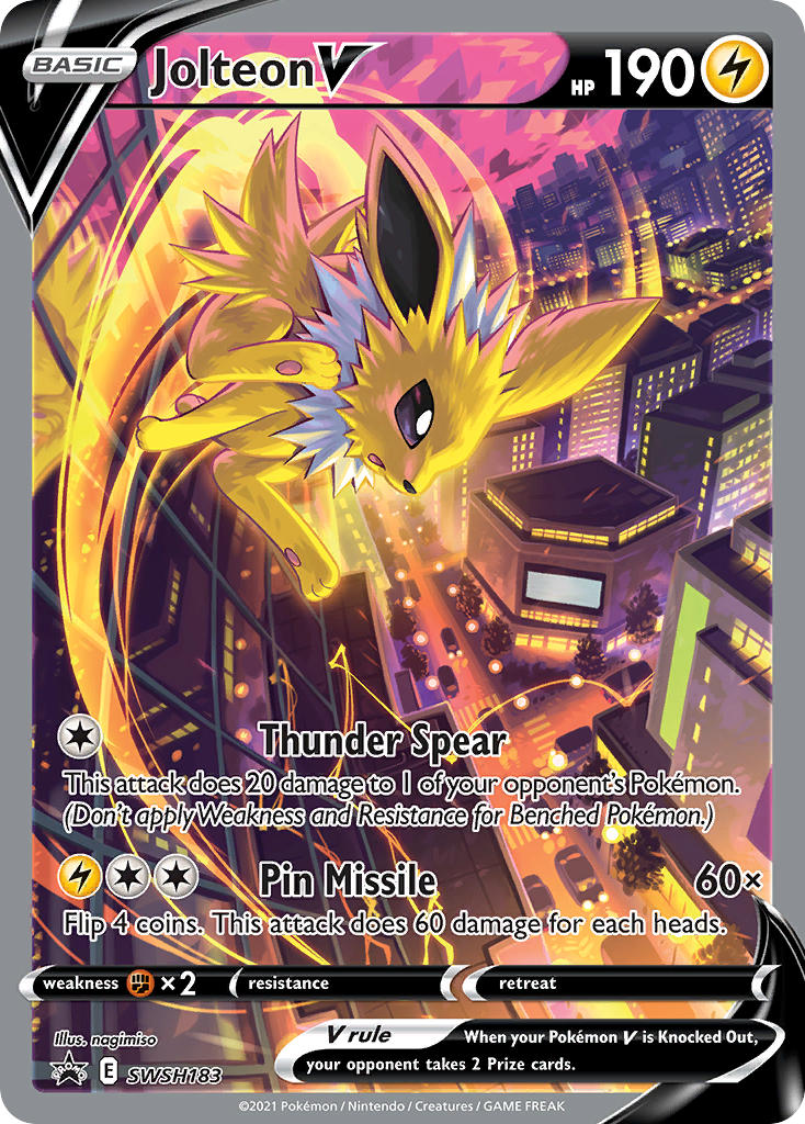 Jolteon V⁣ - SWSH Black Star Promos⁣ (Promo)⁣ [183] English / Near Mint / Normal