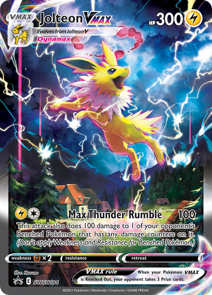 Jolteon VMAX⁣ - SWSH Black Star Promos⁣ (Promo)⁣ [184] English / Light Played / Normal