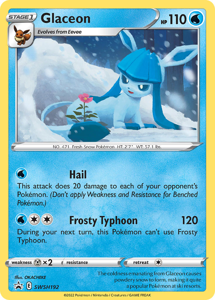 Glaceon⁣ - SWSH Black Star Promos⁣ (Promo)⁣ [192] English / Light Played / Normal