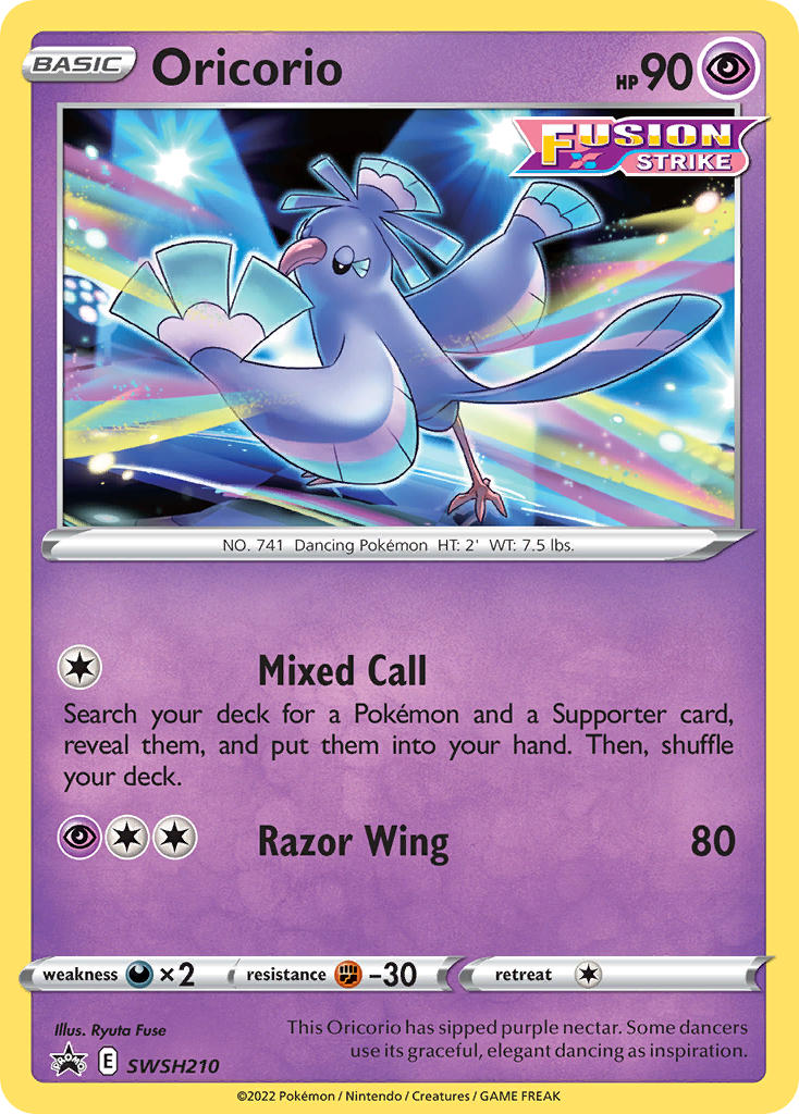 Oricorio - SWSH Black Star Promos (Promo) [SWSH-210] English / Near Mint / Normal