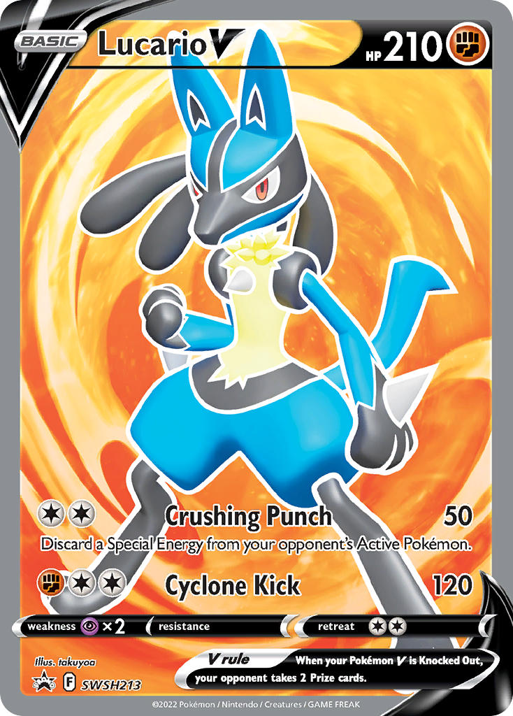 Lucario V⁣ - SWSH Black Star Promos⁣ (Promo)⁣ [213] English / Near Mint / Normal