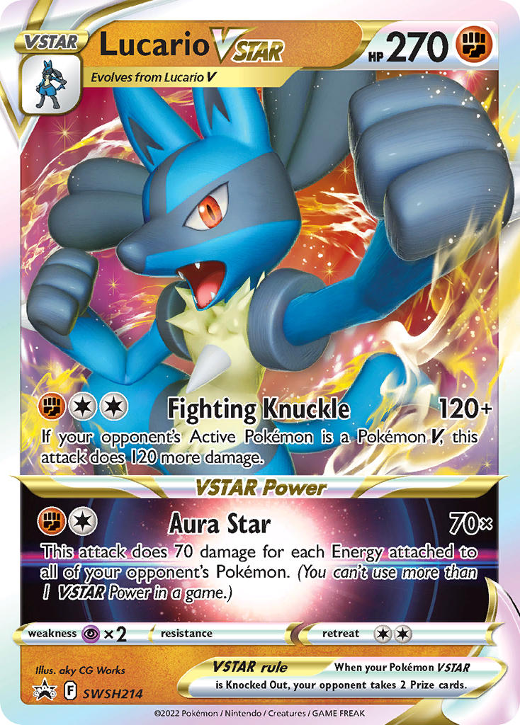 Lucario VSTAR⁣ - SWSH Black Star Promos⁣ (Promo)⁣ [214] English / Near Mint / Normal