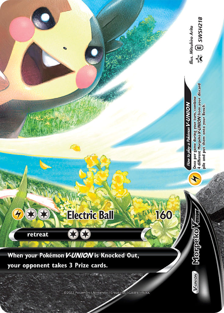 Morpeko V-UNION⁣ - SWSH Black Star Promos⁣ (Promo)⁣ [218] English / Near Mint / Normal