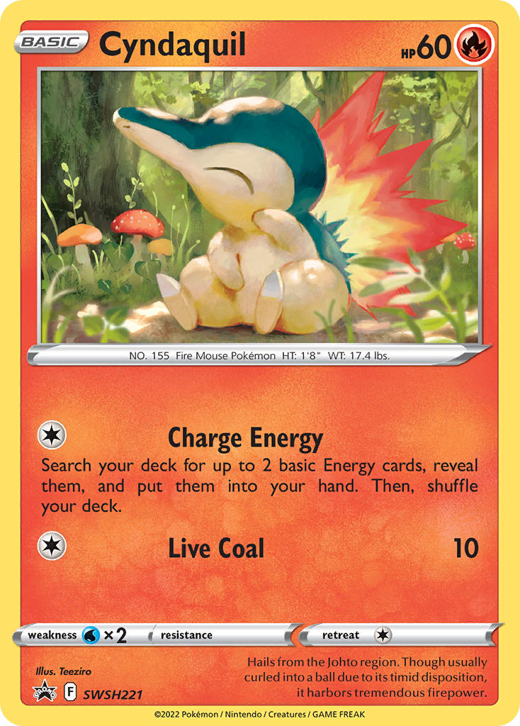 Cyndaquil⁣ - SWSH Black Star Promos⁣ (Promo)⁣ [221] English / Near Mint / Normal