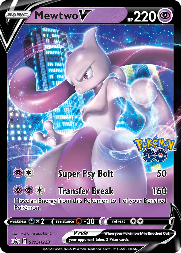 Mewtwo V - SWSH Black Star Promos (Promo) [SWSH-223] English / Excellent / Normal