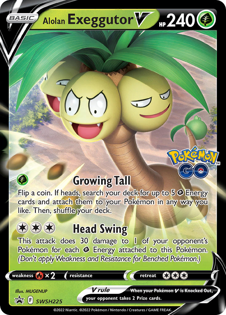 Alolan Exeggutor V⁣ - SWSH Black Star Promos⁣ (Promo)⁣ [225] English / Excellent / Normal