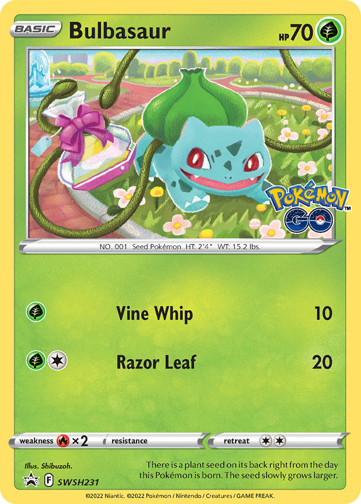 Bulbasaur⁣ - SWSH Black Star Promos⁣ (Promo)⁣ [231] English / Near Mint / Normal