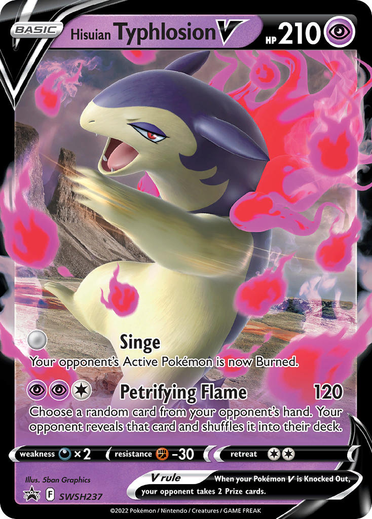 Hisuian Typhlosion V⁣ - SWSH Black Star Promos⁣ (Promo)⁣ [237] English / Near Mint / Normal