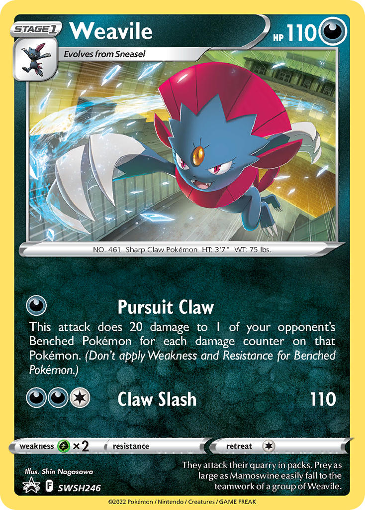 Weavile⁣ - SWSH Black Star Promos⁣ (Promo)⁣ [246] English / Near Mint / Normal