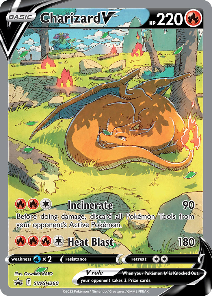 Charizard V⁣ - SWSH Black Star Promos⁣ (Promo)⁣ [260] English / Good / Normal