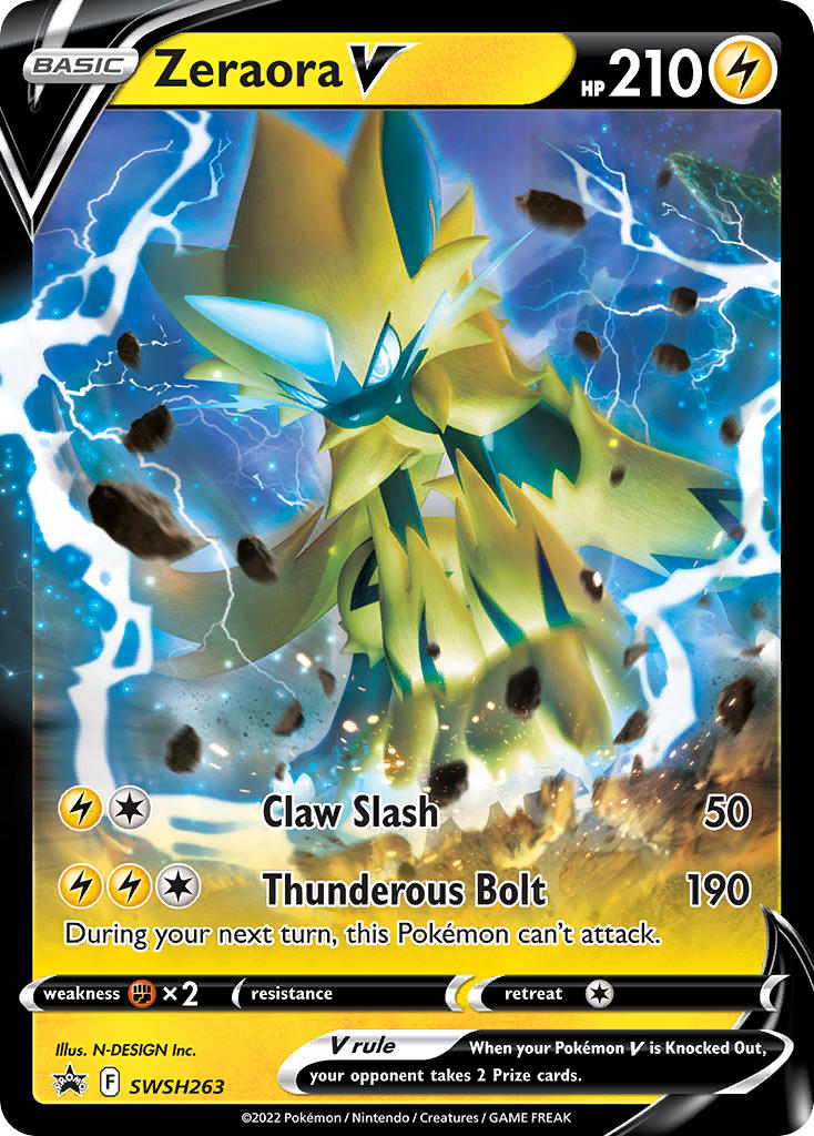 Zeraora V - SWSH Black Star Promos (Promo) [SWSH-263] English / Near Mint / Normal