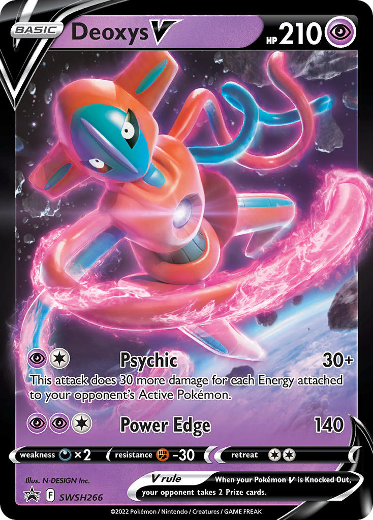 Deoxys V⁣ - SWSH Black Star Promos⁣ (Promo)⁣ [266] English / Light Played / Normal