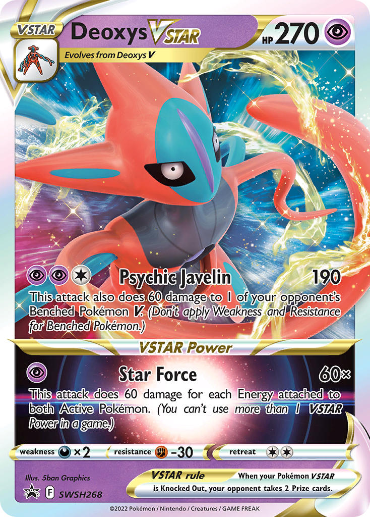 Deoxys VSTAR⁣ - SWSH Black Star Promos⁣ (Promo)⁣ [268] English / Near Mint / Normal