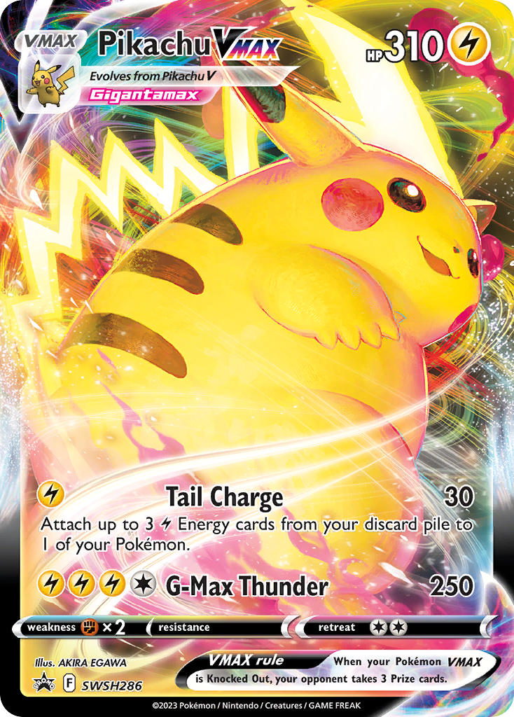 Pikachu VMAX⁣ - SWSH Black Star Promos⁣ (Promo)⁣ [286] English / Good / Normal